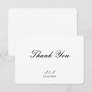 EINFACHE ELEGANTE DANKSAGUNGSKARTE DANKESKARTE