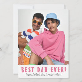 Einfache Elegante Der beste Vater für alle Zeiten  Feiertagskarte