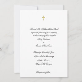 Einfache, elegante Einladung zur Hochzeit, Taufen,