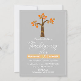 Einfache Elegante Erntedank Abendessen am Luganers Einladung