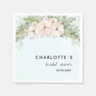 Einfache, elegante Eukalyptus, Blume Serviette