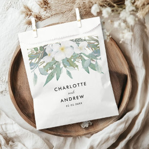 Einfache, elegante Eukalyptus, Hochzeit Geschenktütchen