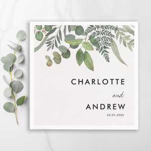 Einfache, elegante Eukalyptus Serviette