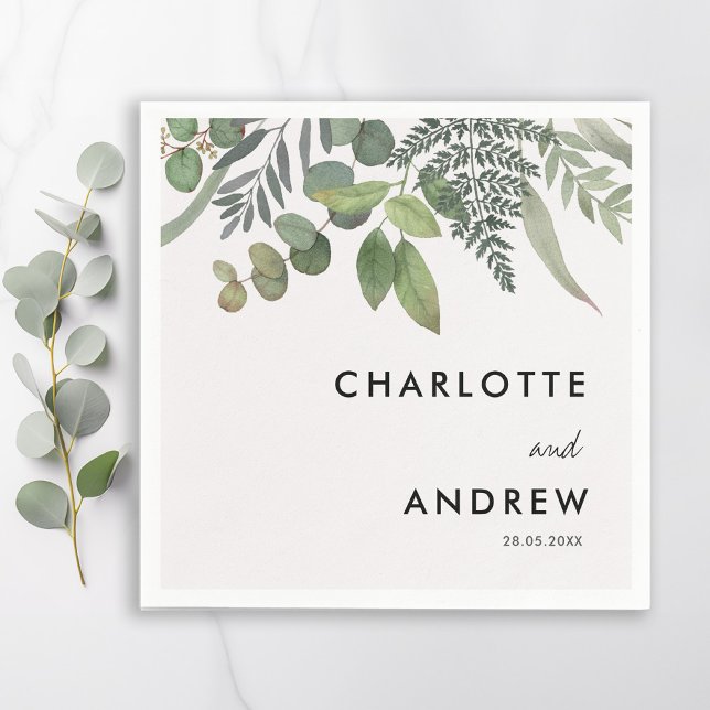 Einfache, elegante Eukalyptus Serviette (Von Creator hochgeladen)