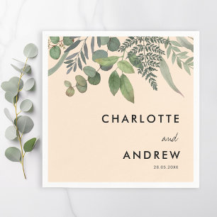 Einfache, elegante Eukalyptus-Servietten Serviette