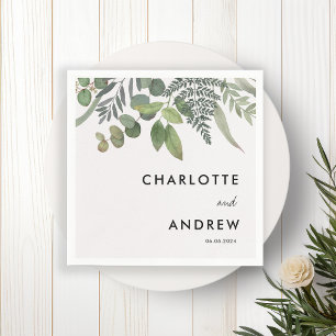 Einfache, elegante Eukalyptus-Servietten Serviette