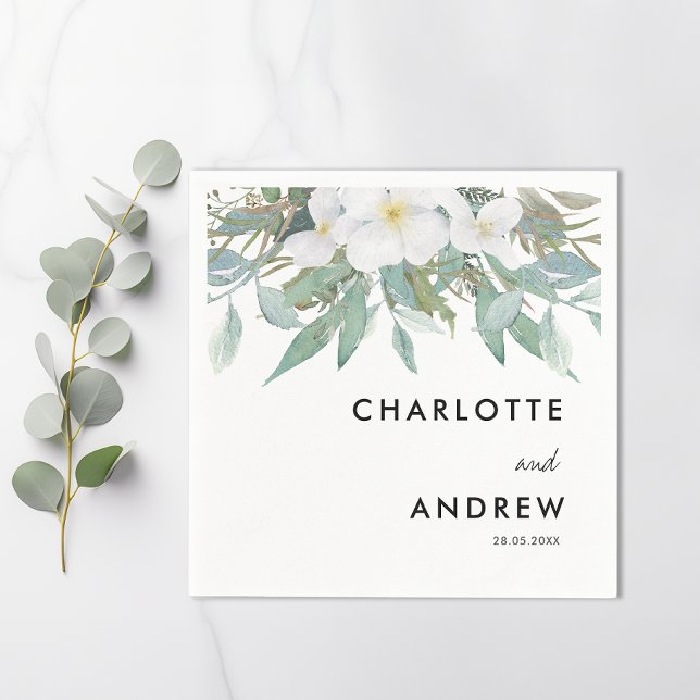 Einfache, elegante Eukalyptus-Servietten Serviette (Von Creator hochgeladen)