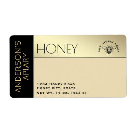 Einfache, elegante Farbblocktypografie Honig