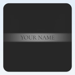 Einfache, elegante Farbe des Farbstreifens Quadratischer Aufkleber