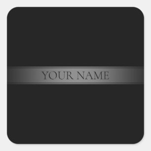 Einfache, elegante Farbe des Farbstreifens Quadratischer Aufkleber