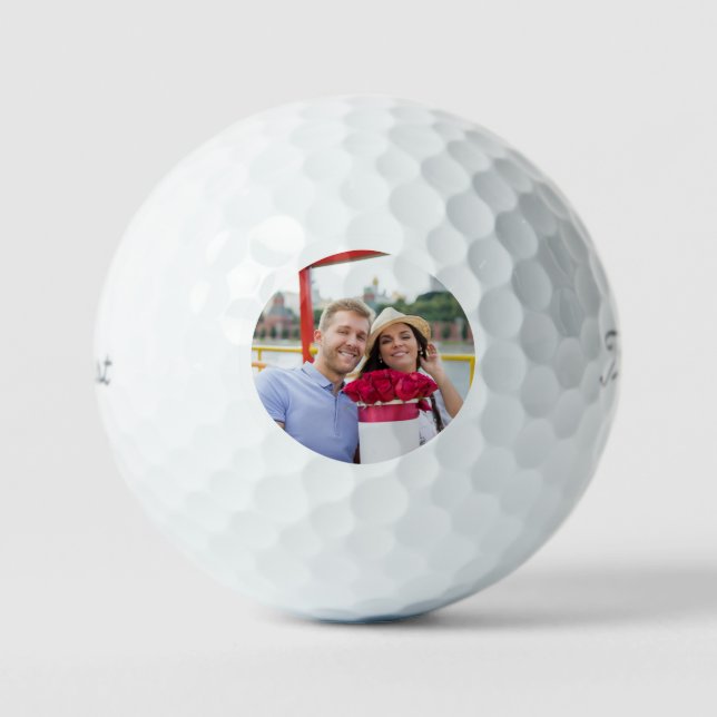 Einfache elegante Foto-Golfbälle Golfball (Vorderseite)
