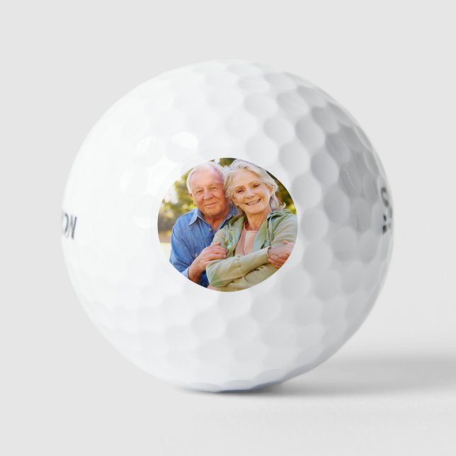 Einfache elegante Foto-Golfbälle Golfball (Vorderseite)