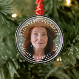 Einfache Elegante Foto Klassische Schrift Ornament Aus Metall