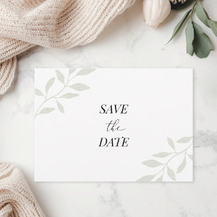 Einfache elegante Fotografie-Hochzeit - Save-the-D Save The Date