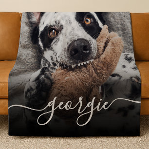 Einfache elegante Fotos & Elegantes Skript benutze Fleecedecke
