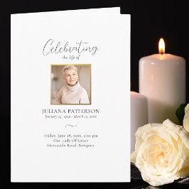 Einfache Elegante Fotos Feiern zur Beerdigung des  Programm