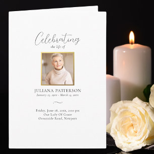 Einfache Elegante Fotos Feiern zur Beerdigung des  Programm