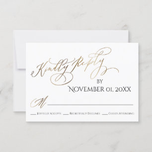 Einfache, elegante, goldene Antwort