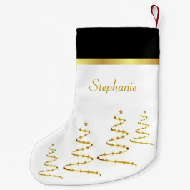 Einfache elegante Goldgräber und -stars Kleiner Weihnachtsstrumpf