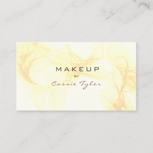 Einfache Elegante Goldwasserfarbe Abstrakt Visitenkarte (Vorderseite)