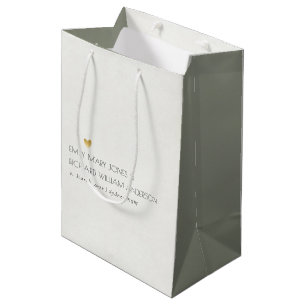 EINFACHE ELEGANTE GRAUTYPOGRAFISCHE BREITTEXTE MITTLERE GESCHENKTÜTE