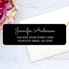 Einfache Elegante handgeschriebene SkriptRücksende