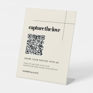 Einfache, elegante Hochzeit Capture the Liebe Sockelschild