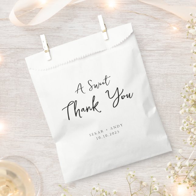 Einfache, elegante Hochzeit Geschenktütchen (Ausgeschnitten)