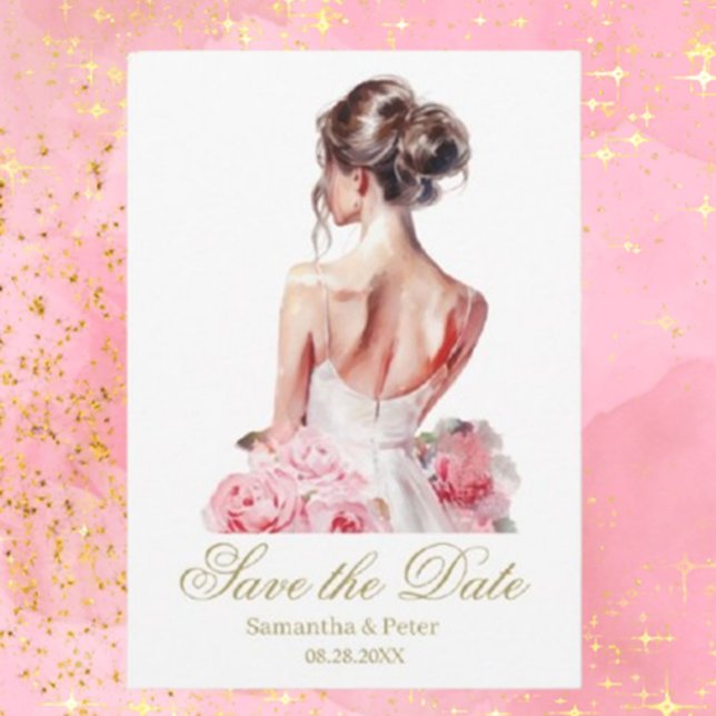 Einfache elegante Hochzeit - Termin vormerken Save The Date (Announce your special day with a simple, elegant wedding save the date.  )