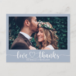 Einfache Elegante Hochzeit Vielen Dank Foto Postca Postkarte