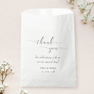 Einfache elegante Hochzeits-Brautparty-Dankeschön Geschenktütchen