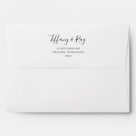 Einfache elegante Hochzeitsempfehlung