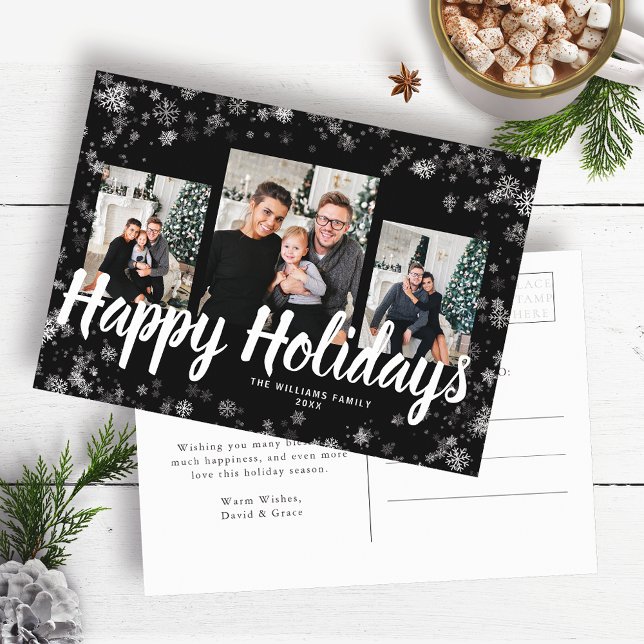Einfache Elegante Holiday Postkarte (Simple Elegant Holiday Postcard)