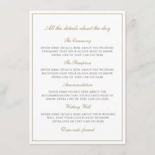 Einfache Elegante Imitate Details zum Gold Classic Begleitkarte