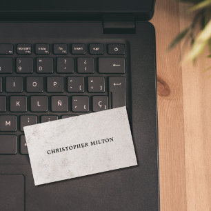 Einfache Elegante Imitate Stone Texture Consultant Visitenkarte