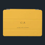 Einfache, elegante iPad Miniabdeckung mit Monogram iPad Mini Hülle<br><div class="desc">Modernes,  einfaches,  elegantes Monogramm Pad,  gelb. Editieren Sie Ihr Produkt in wenigen Minuten. Sie können Schriftart/Größe/Farbe und Position mit "weiter personalisieren" ändern.</div>
