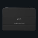 Einfache, elegante iPad Miniabdeckung mit Monogram iPad Mini Hülle<br><div class="desc">Modernes,  einfaches,  elegantes Monogramm Pad,  schwarz. Editieren Sie Ihr Produkt in wenigen Minuten. Sie können Schriftart/Größe/Farbe und Position mit "weiter personalisieren" ändern.</div>