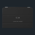 Einfache, elegante iPad Miniabdeckung mit Monogram iPad Mini Hülle<br><div class="desc">Modernes,  einfaches,  elegantes Monogramm Pad,  schwarz. Editieren Sie Ihr Produkt in wenigen Minuten. Sie können Schriftart/Größe/Farbe und Position mit "weiter personalisieren" ändern.</div>