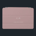 Einfache, elegante iPad Miniabdeckung mit Monogram iPad Mini Hülle<br><div class="desc">Modernes,  einfaches,  elegantes Monogramm-Pad,  braun. Editieren Sie Ihr Produkt in wenigen Minuten. Sie können Schriftart/Größe/Farbe und Position mit "weiter personalisieren" ändern.</div>