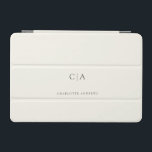 Einfache, elegante iPad Miniabdeckung mit Monogram iPad Mini Hülle<br><div class="desc">Modernes,  einfaches,  elegantes Monogramm Pad,  hellbeige. Editieren Sie Ihr Produkt in wenigen Minuten. Sie können Schriftart/Größe/Farbe und Position mit "weiter personalisieren" ändern.</div>