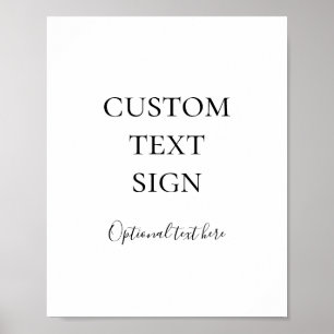 Einfache elegante Karten und Geschenke - Eigenes Z Poster