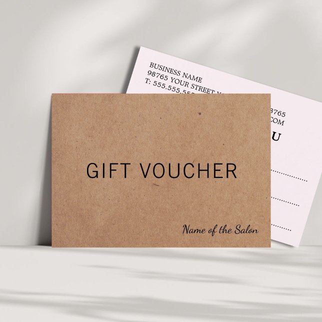 Einfache elegante Kraft-Rose-Schönheitspartkarte (Von Creator hochgeladen)