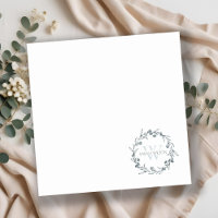 Einfache Elegante Laurel Wreath Monogram