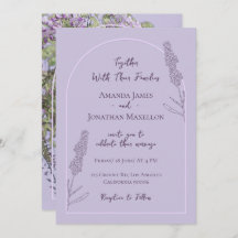 Einfache Elegante Lavender Blooms Hochzeit