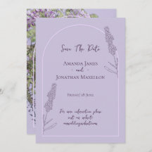 Einfache Elegante Lavender Blooms Save the Date