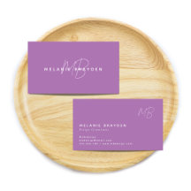 Einfache Elegante Lavender Minimalistisch Two Mono