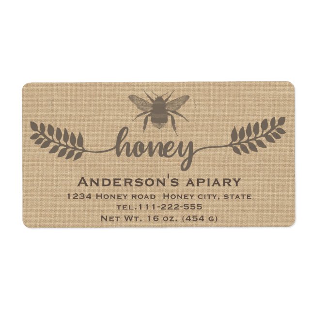 Einfache, elegante Leinenfische, Kalligraphie, Hon (Vorne)