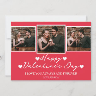 Einfache Elegante Liebe Valentine Feiertagskarte