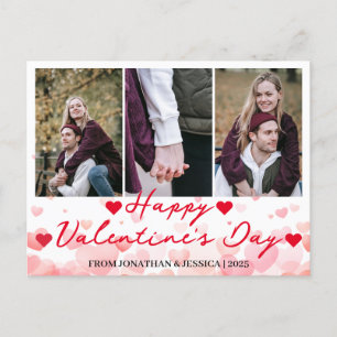 Einfache Elegante Liebe Valentine Feiertagspostkarte