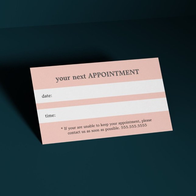 Einfache Elegante Light Pastel Beauty Terminkarte (Von Creator hochgeladen)